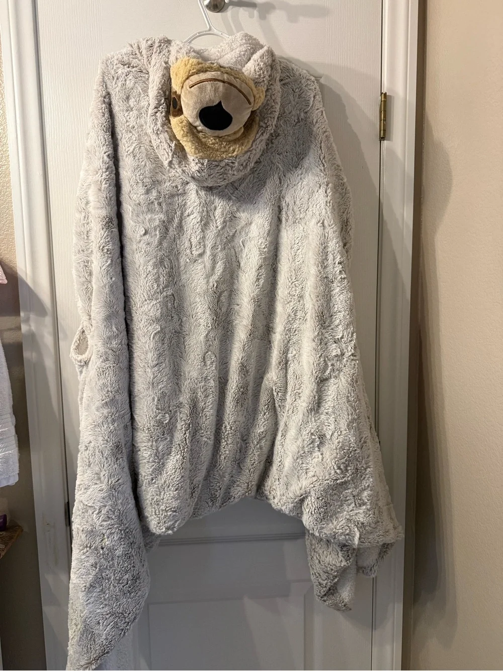 Sloth fuzzy onesie